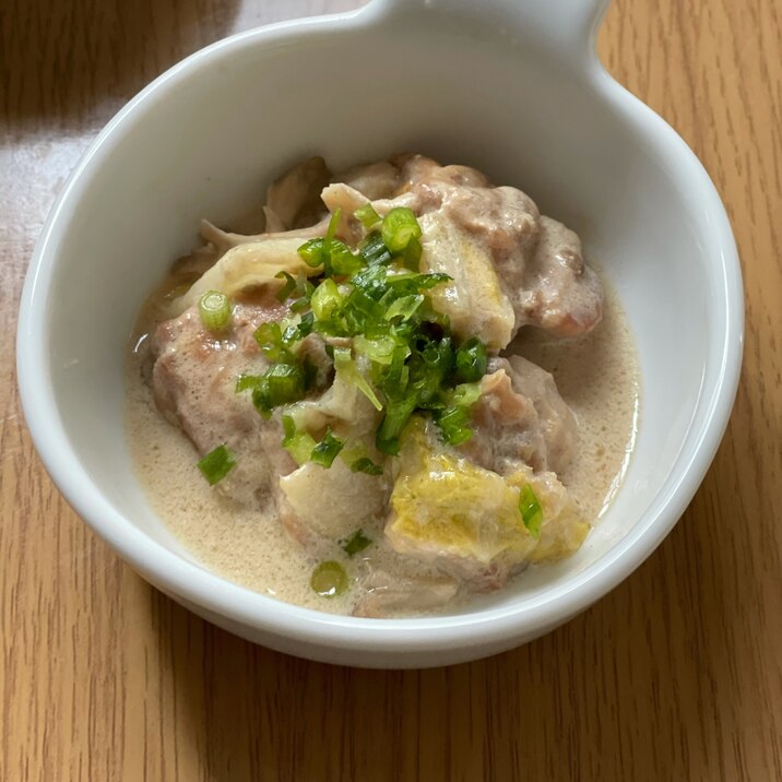 鶏肉と白菜と舞茸のクリーム煮